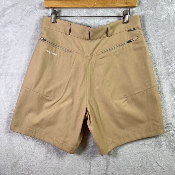 Icebreaker Women's Hike Shorts NWT Size 30 Tan Wool Blend Zip Pockets Outdoor - Picture 1 of 16